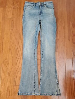 Blank NYC The Hoyt High-Rise Mini Flare" Bootcut Stretch Denim Jeans Size 26